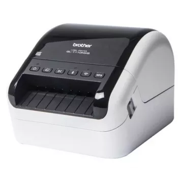 Brother QL-1110NWB, DK, tiesioginė terminė spauda, 300 x 300 DPI, 110 mm/sek., laidinis ir belaidis, juoda, balta