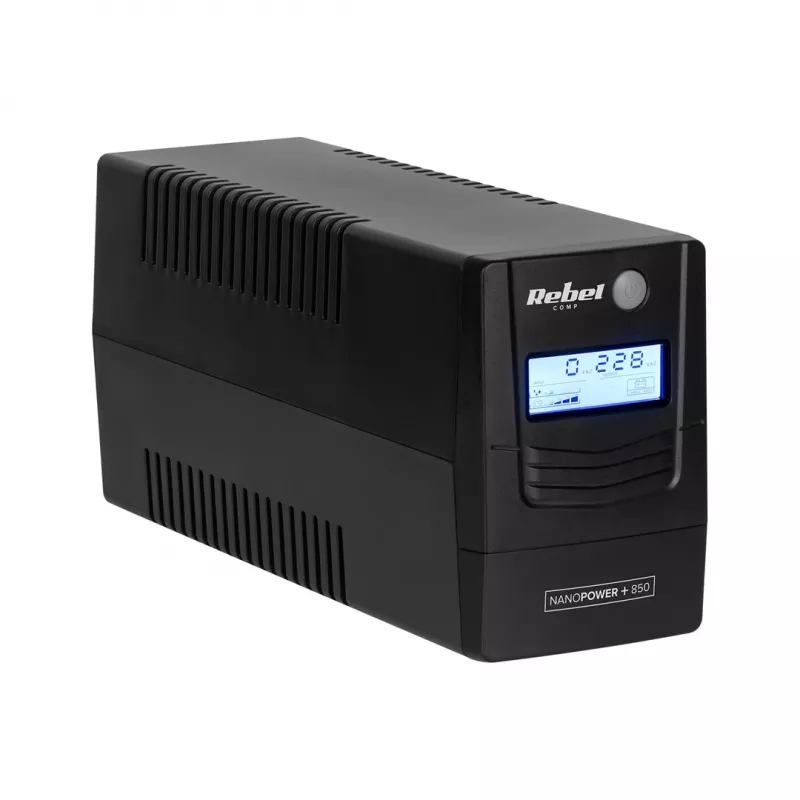 Rebel Nanopower Plus 850 UPS | Off-line | Sinusoida | 850VA | 480W | LCD | USB