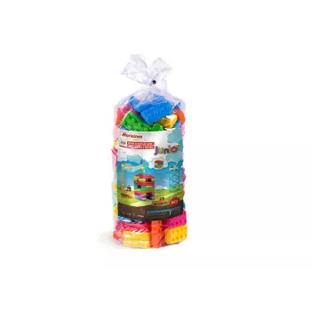 Marioinex Junior Brick Blocks 901724 — 100 vnt., tarpusavyje sujungiamų plastikinių konstrukcinių kaladėlių rinkinys
