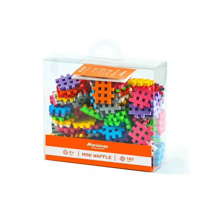 “Marioinex Mini Waffle 140” statybinis rinkinys — 140 vnt., įvairiaspalvis, nuo 3 metų
