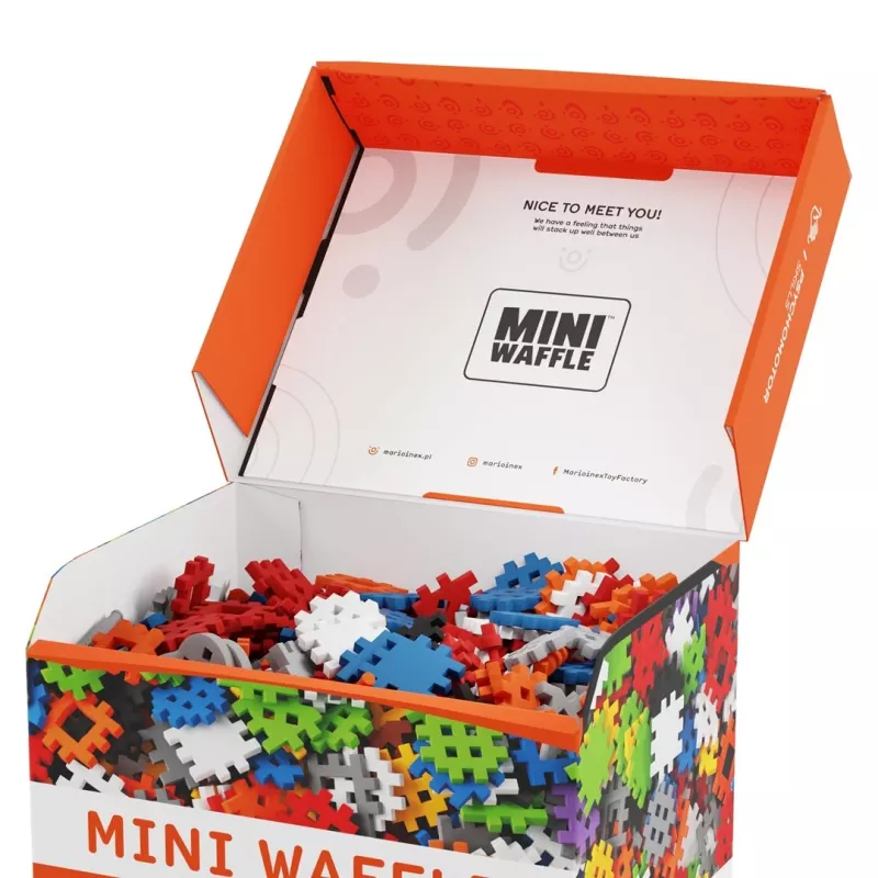 Žaislinių konstrukcinių kaladėlių rinkinys Marioinex Mini Waffle Konstruktor 500, 500 vnt., skalbti mašina, įvairiaspalvis