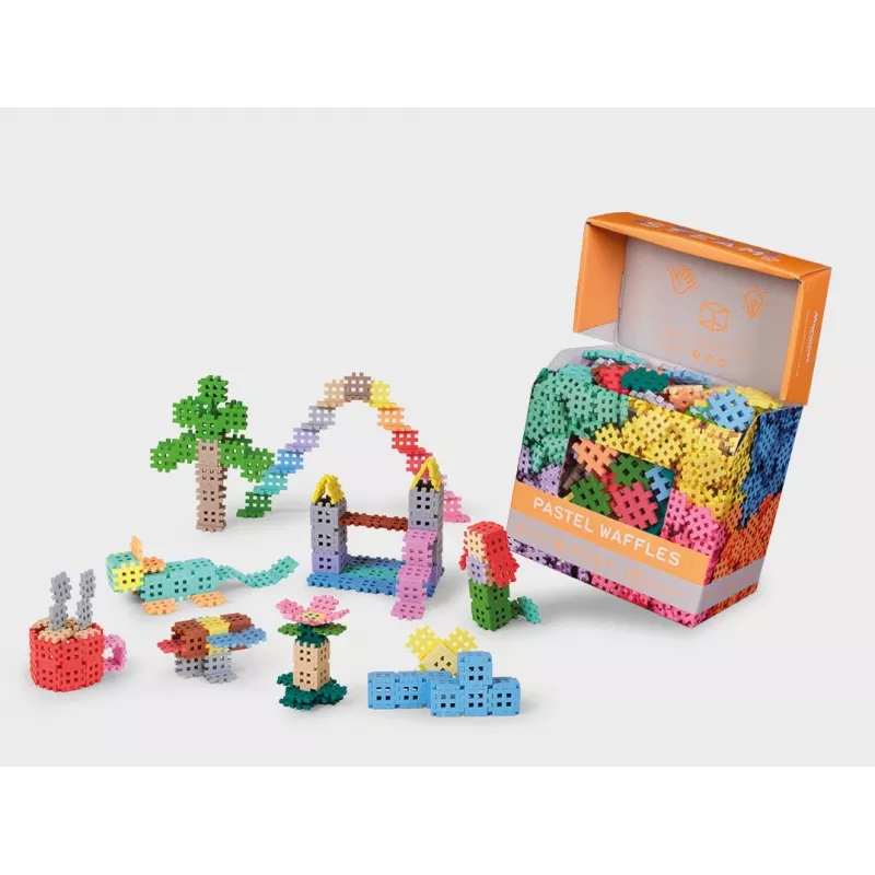Konstravimo blokeliai Marioinex Waffle Blocks mini pastel 500 vnt. rinkinys
