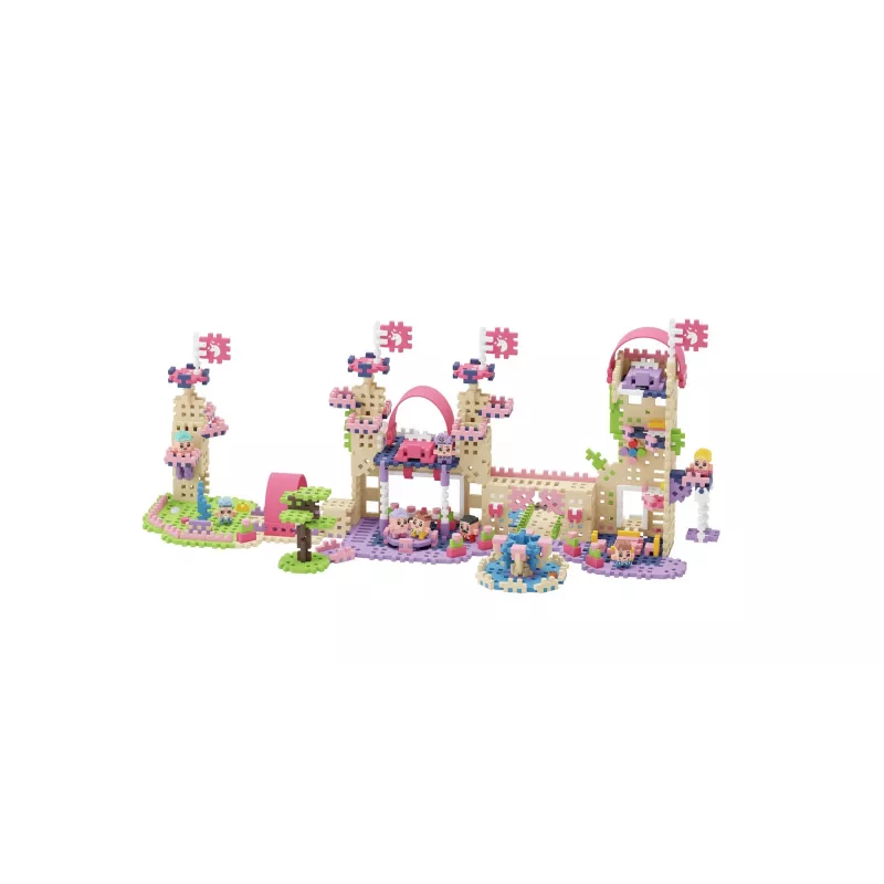 Žaislinis konstruktorius Marioinex Waffle Mini Blocks Princess — 280 dalių, įvairių spalvų, dėžė, amžius nuo 6 metų