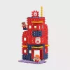 Žaislinis konstravimo rinkinys Marioinex Waffle Blocks Gaisrinė 280 dalių, modelis 906279