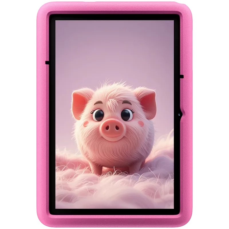 Blackview Tab A6 Kids, planšetinis kompiuteris, 10,1 colio 800*1280 HD+ IPS, A523 aštuonių branduolių 1,8 GHz, 4 GB + 128 GB, 5100 mAh; Wi-Fi, 5 MP priekinė / 8 MP galinė kamera, Android 14, rožinė