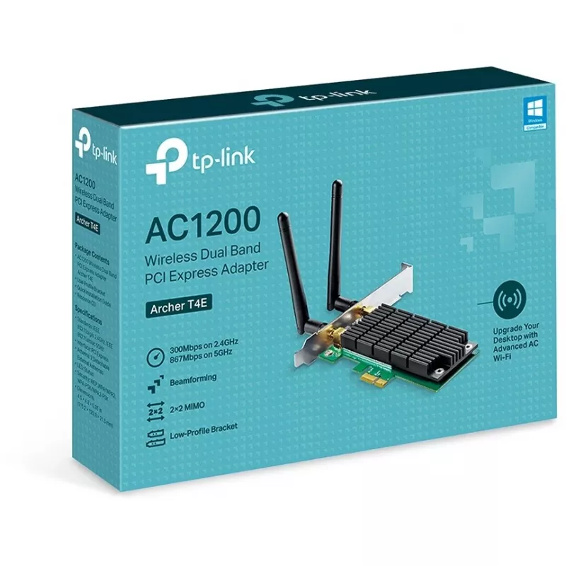 TP-Link AC1200 belaidis dvijuostis PCI Express Wi-Fi adapteris