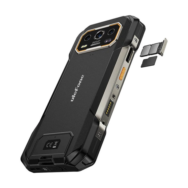 Išmanusis telefonas „Ulefone Armor 27 Pro“ 6.78 colio, 12 GB RAM, 256 GB atminties, juodas