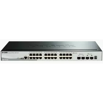 D-Link DGS-1510 valdomas L3 gigabitinis Ethernet komutatorius (10/100/1000) juodas