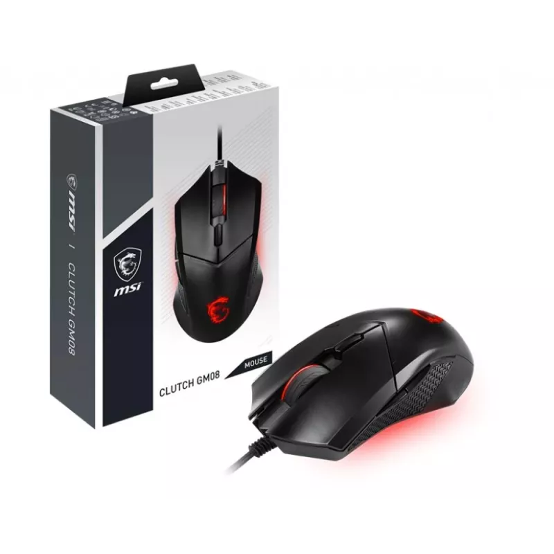 MSI | Clutch GM08 | Gaming pelė | USB 2.0 | Juoda