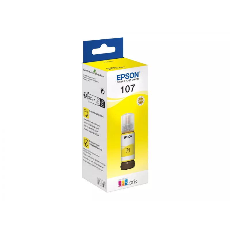 EPSON 108 EcoTank geltonos spalvos rašalo buteliukas