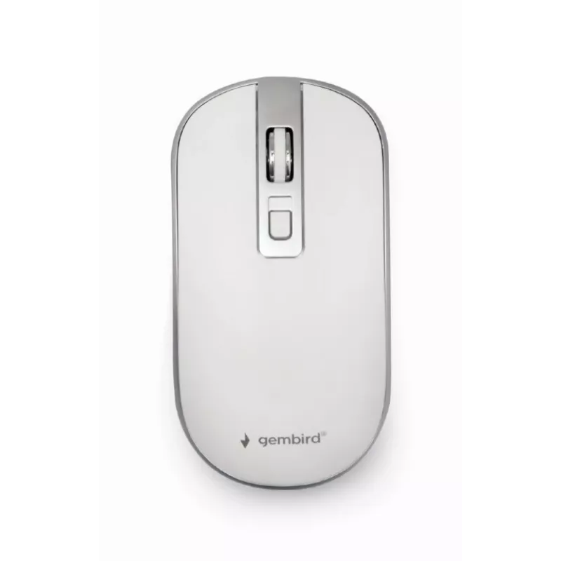 Pelė USB optinė belaidė BALTA/SIDABRINĖ MUSW-4B-06-WS Gembird