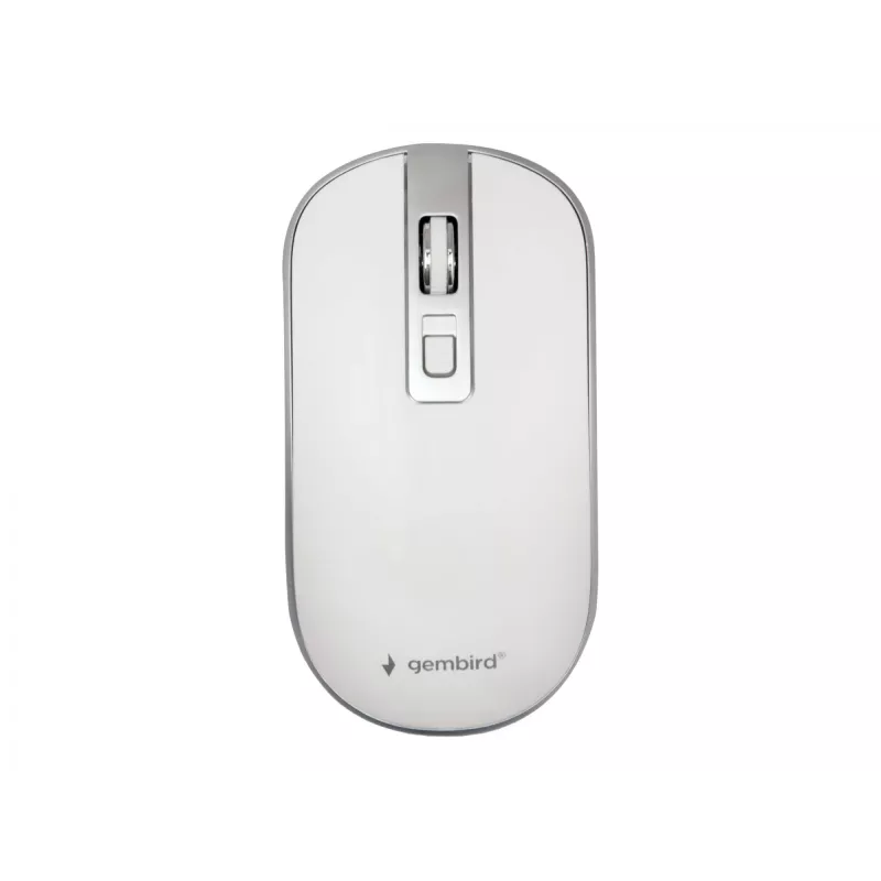 Pelė USB optinė belaidė BALTA/SIDABRINĖ MUSW-4B-06-WS Gembird