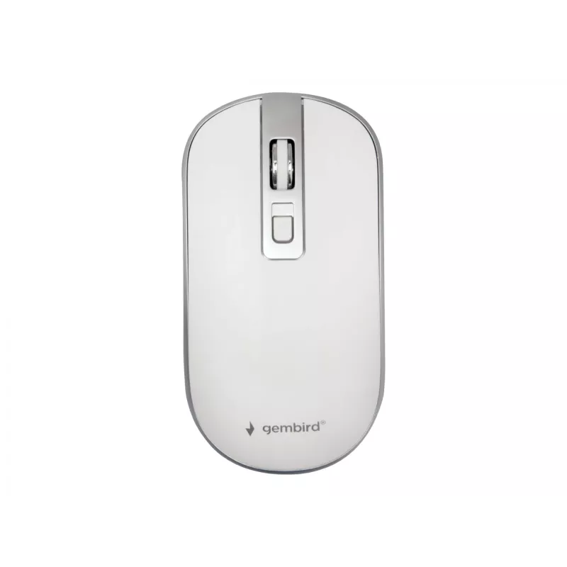 Pelė USB optinė belaidė BALTA/SIDABRINĖ MUSW-4B-06-WS Gembird