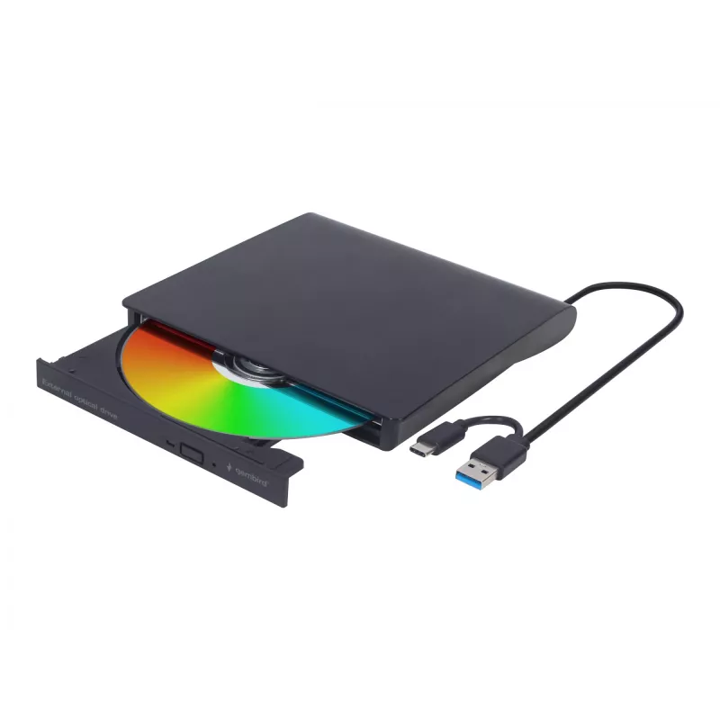 Gembird DVD-USB-03 išorinis USB DVD įrenginys, juodas