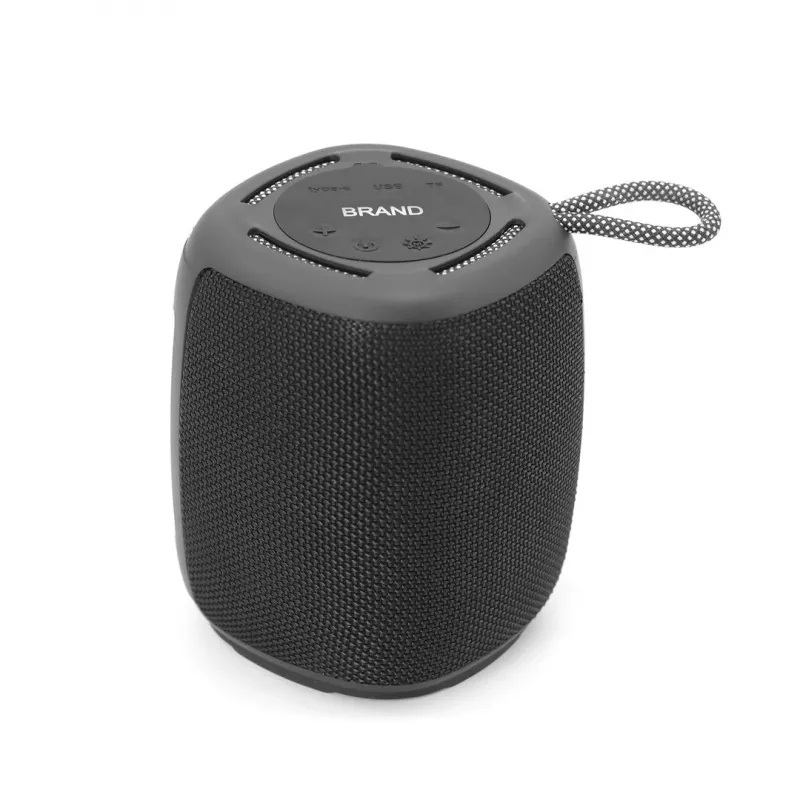 Nešiojamas garsiakalbis Gembird SPK-BT-LED-03-BK juodas