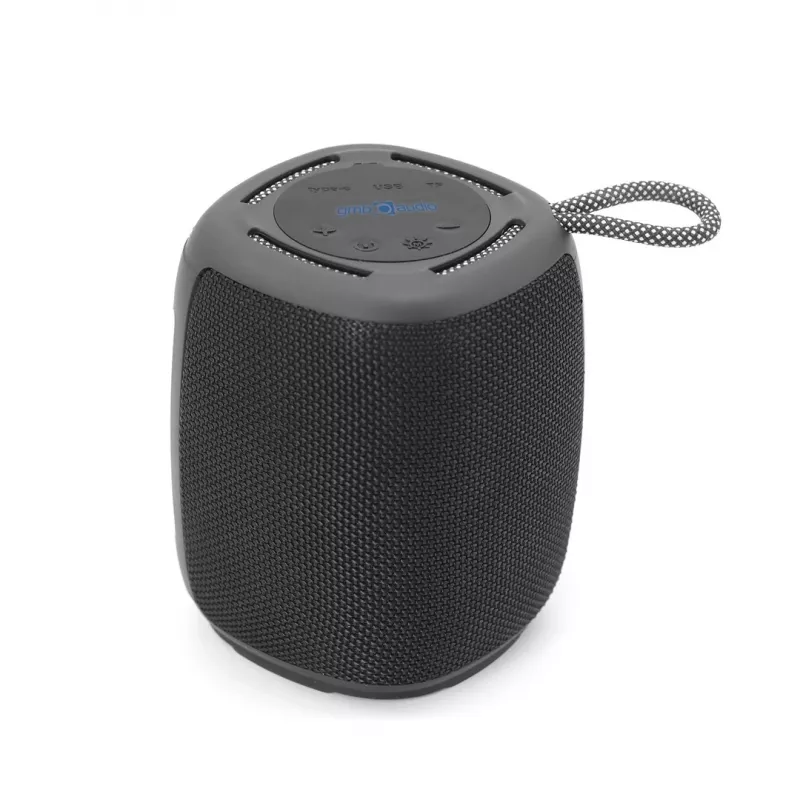 Nešiojamas garsiakalbis Gembird SPK-BT-LED-03-BK juodas