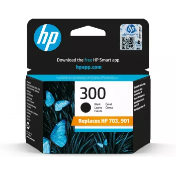 HP 300 Originalius juodas rašalo kasetė standartinės talpos 4 ml 200 puslapių su Vivera rašalu