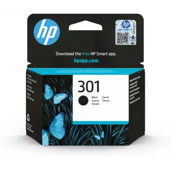 HP 301 Originali rašalinė kasetė juoda standartinės talpos 3 ml