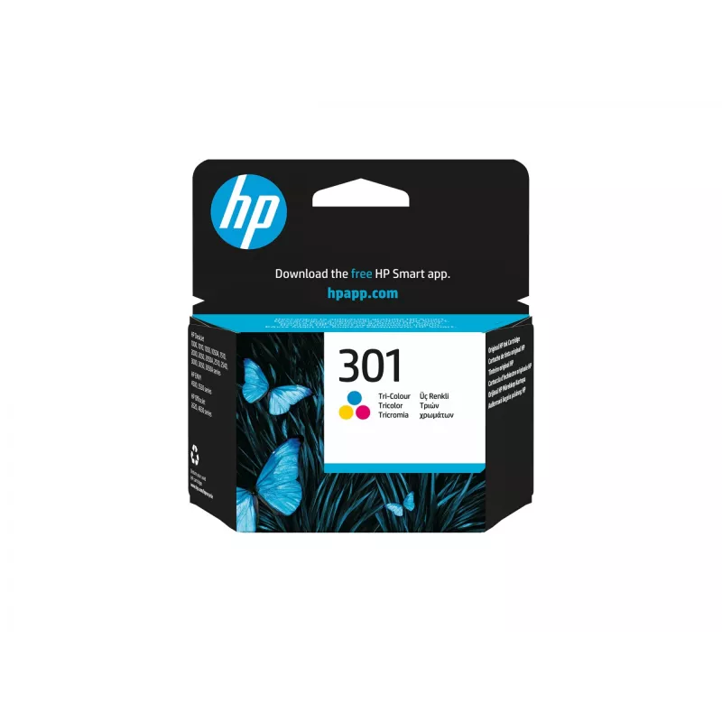 HP 301 Trispalvė Originali Rašalo Kasetė