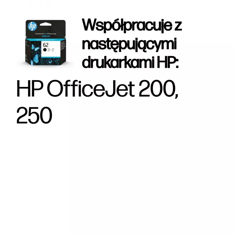 HP 62 juodas Originalius rašalo kasetė
