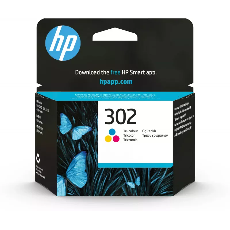 HP 302 rašalo kasetė, trijų spalvų