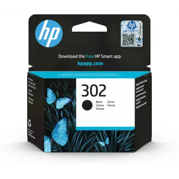 HP 302 Juoda Originali rašalo kasetė