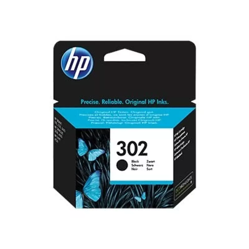 HP 302 Juoda Originali rašalo kasetė