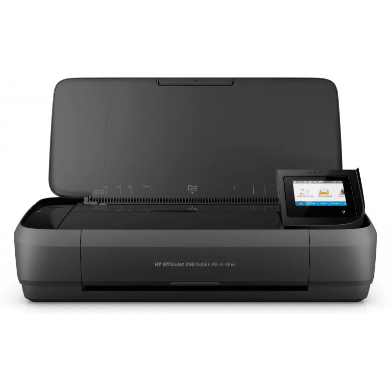 HP Officejet 250 Mobile daugiafunkcis spausdintuvas, spalvotas rašalinis, A4, 8 ppm kopijavimas, 10 ppm spausdinimas, 50 lapų, USB, Wi-Fi