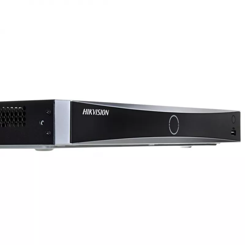 Tinklo vaizdo registratorius Hikvision DS-7608NXI-K1/8P(D) — 8 kanalų NVR su 8 PoE prievadais ir 4K palaikymu
