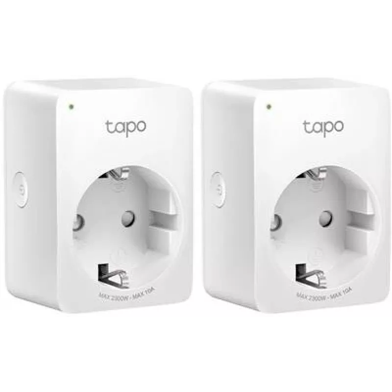 Tapo P100 V2 - išmanusis kištukas - mini - belaidis - 802.11b/g/n, Bluetooth 4.2 - 2 vnt.