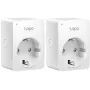 Tapo P100 V2 - išmanusis kištukas - mini - belaidis - 802.11b/g/n, Bluetooth 4.2 - 2 vnt.