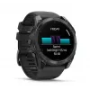 Garmin fēnix® 8 3,56 cm (1,4″) AMOLED 51 mm skaitmeninis 454 x 454 pikselių jutiklinis ekranas Titanis Wi-Fi GPS (palydovinis)