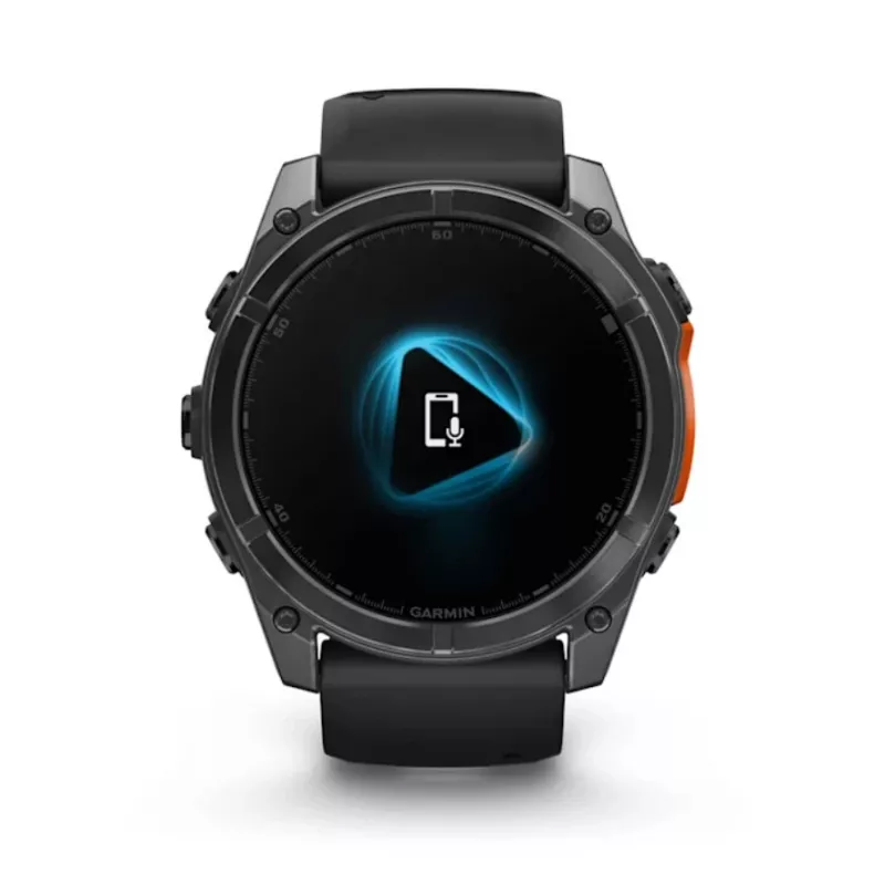 Garmin fēnix® 8 3,56 cm (1,4″) AMOLED 51 mm skaitmeninis 454 x 454 pikselių jutiklinis ekranas Titanis Wi-Fi GPS (palydovinis)