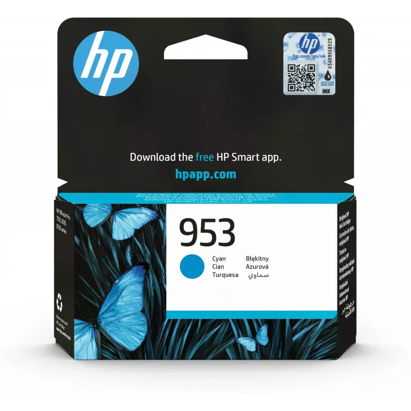 HP 953 Žydra kasetė 630 puslapių