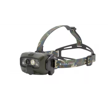 Ledlenser HF8R Core RGB Camouflage - galvos juostos žibintuvėlis LED, žalias