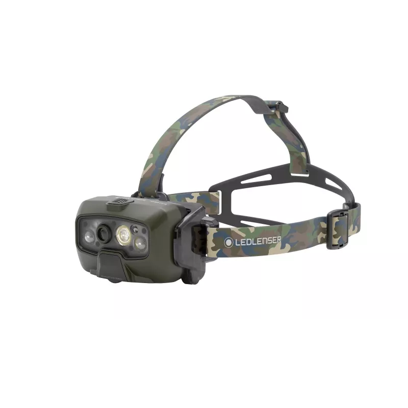 Ledlenser HF8R Core RGB Camouflage - galvos juostos žibintuvėlis LED, žalias