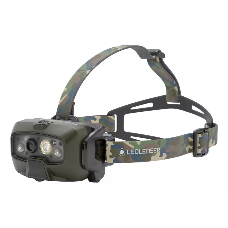 Ledlenser HF8R Core RGB Camouflage - galvos juostos žibintuvėlis LED, žalias