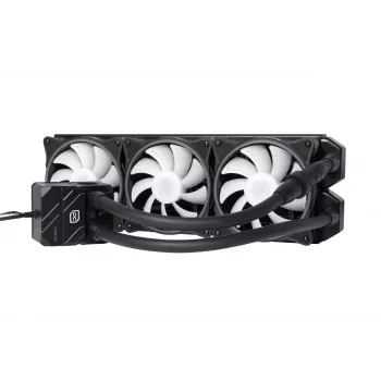 Alphacool Eisbaer Pro Aurora 360 Processor All-in-one skysčio aušintuvas 12 cm Juoda, Balta 1 vnt.