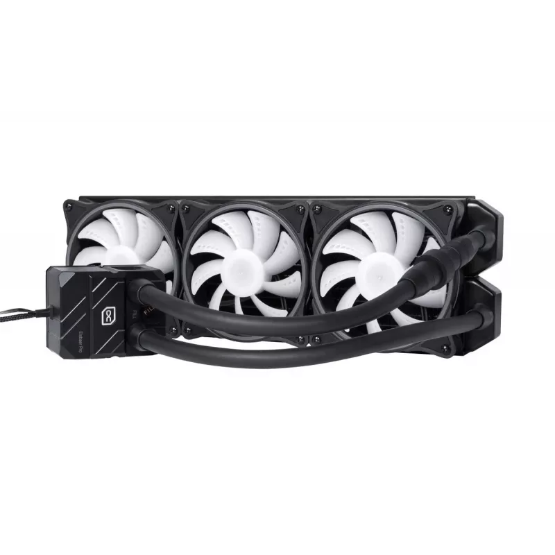 Alphacool Eisbaer Pro Aurora 360 Processor All-in-one skysčio aušintuvas 12 cm Juoda, Balta 1 vnt.