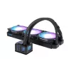 Alphacool Eisbaer Pro Aurora 360 Processor All-in-one skysčio aušintuvas 12 cm Juoda, Balta 1 vnt.