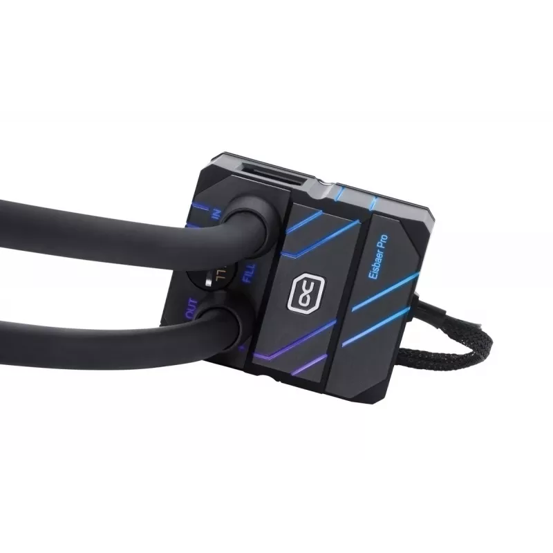 Alphacool Eisbaer Pro Aurora 360 Processor All-in-one skysčio aušintuvas 12 cm Juoda, Balta 1 vnt.