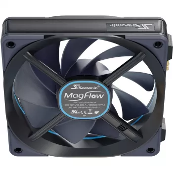 MagFlow 1225 PWM (1-Fan Kit) 120.4 x 124.2 x 26.6mm / Fluid Dynamic Bearing / 63.33 CFM / 33.78 dBa / 2200 aps./min. / Magnetiniai kabeliai lengvam montavimui (MAGFLOW-1)