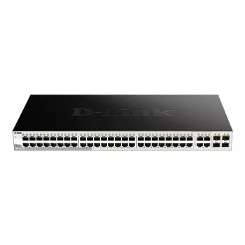 D-Link 48 prievadų gigabitinio išmaniojo valdomo jungiklio su 4 Combo 1000BASE-T/SFP prievadais