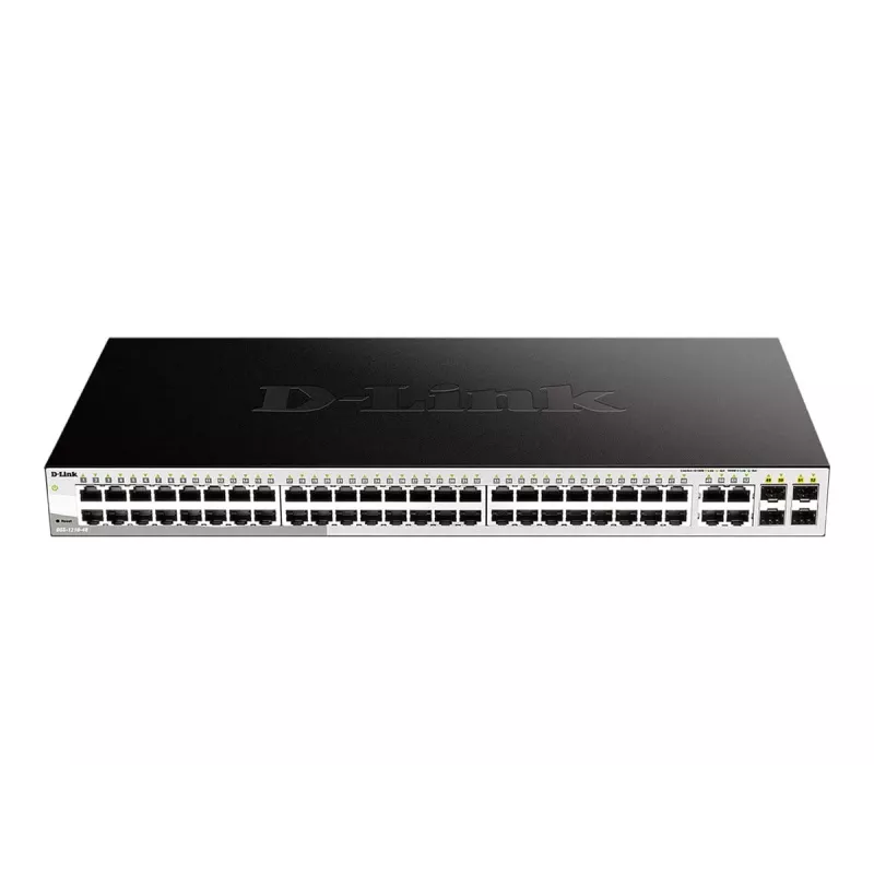 D-Link 48 prievadų gigabitinio išmaniojo valdomo jungiklio su 4 Combo 1000BASE-T/SFP prievadais