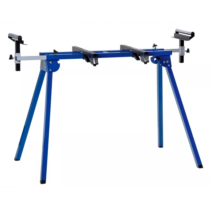 Pjovimo stovo Scheppach UMF1550 pjūklo stovas, metalinis 4 kojų stovas, maks. talpa 150 kg, maks. ilgis 194,5 cm, dydis 950×540×810 mm, juodas