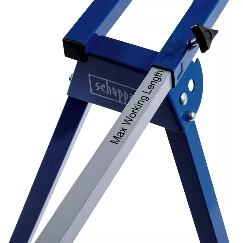 Pjovimo stovo Scheppach UMF1550 pjūklo stovas, metalinis 4 kojų stovas, maks. talpa 150 kg, maks. ilgis 194,5 cm, dydis 950×540×810 mm, juodas