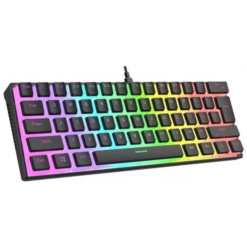 Laidinė mechaninė klaviatūra - Rampage RADIANT K11 Black RGB