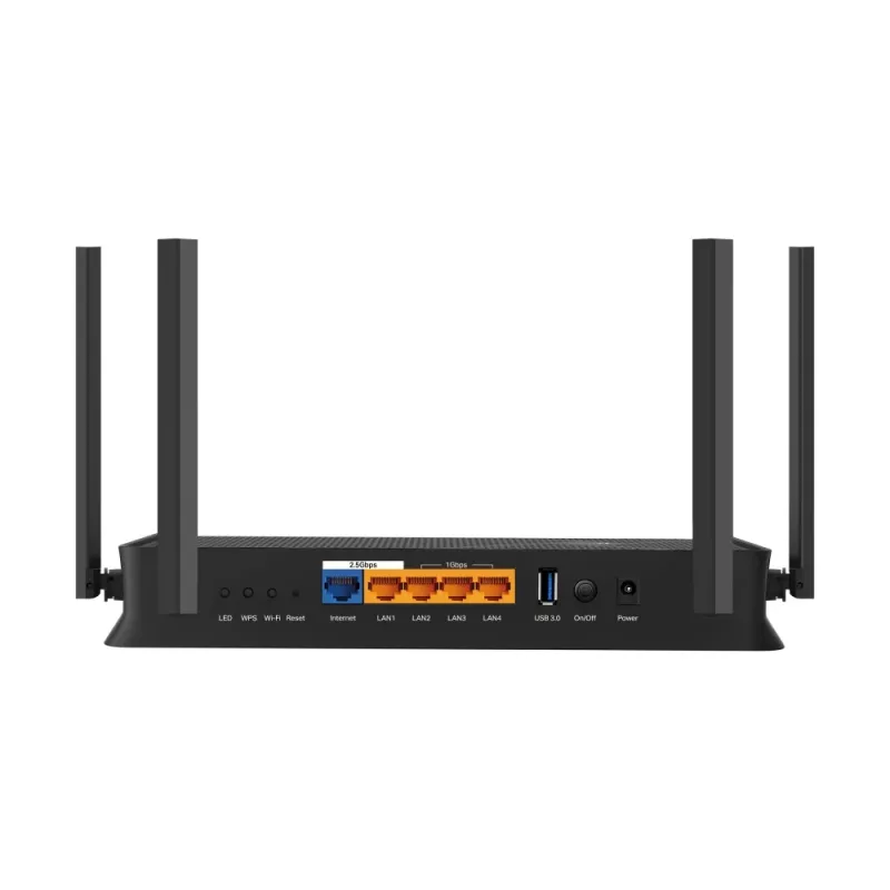 TP-Link Archer BE3600 belaidis maršrutizatorius, 2,5 Gigabit Ethernet, dviejų dažnių (2,4 GHz / 5 GHz), juodas