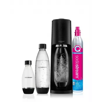 SodaStream Terra Nero vertės rinkinys juodas 1 l gazuojamas butelis