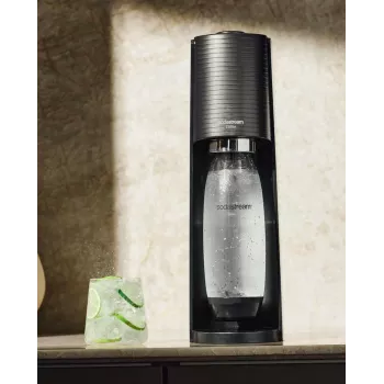 SodaStream Terra Nero vertės rinkinys juodas 1 l gazuojamas butelis